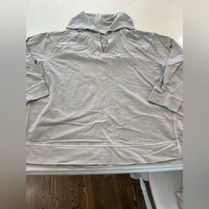 J. Jill Soft Gray Pullover Hoodie